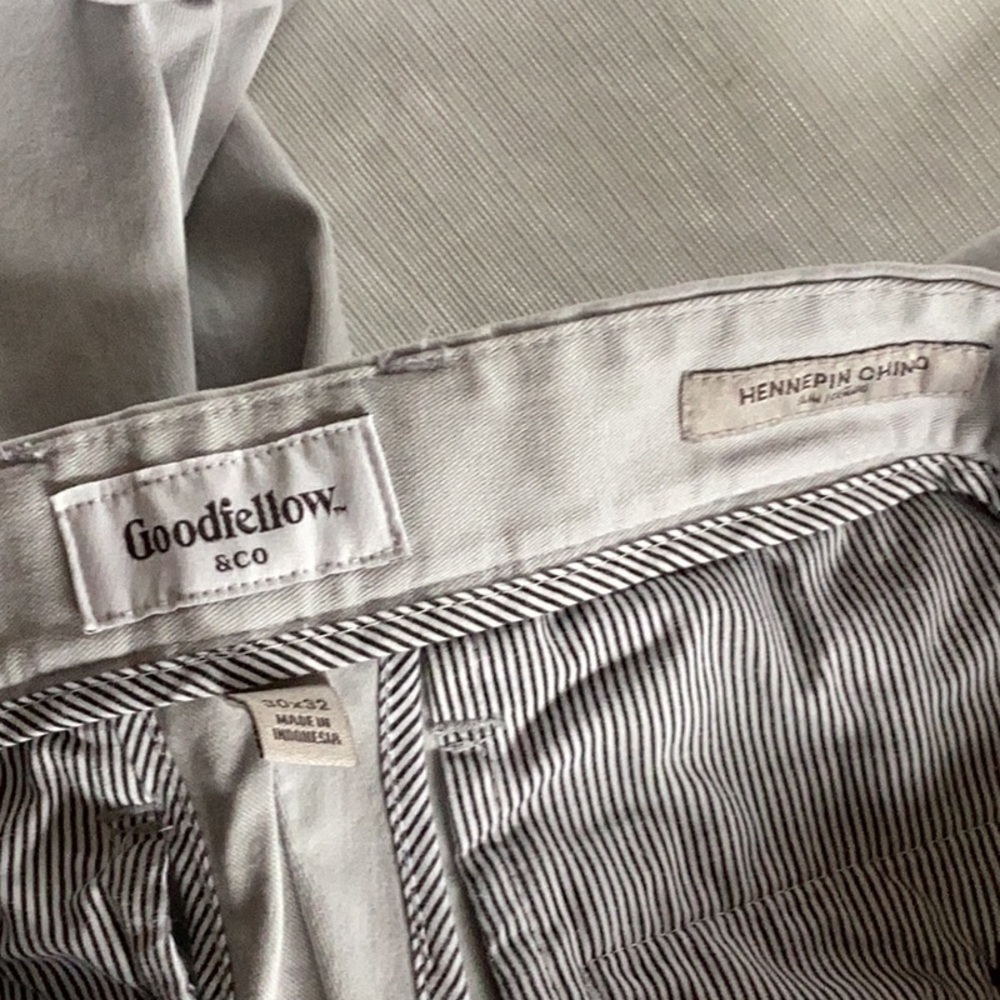 Mens light grey chinos - Picture 4 of 4